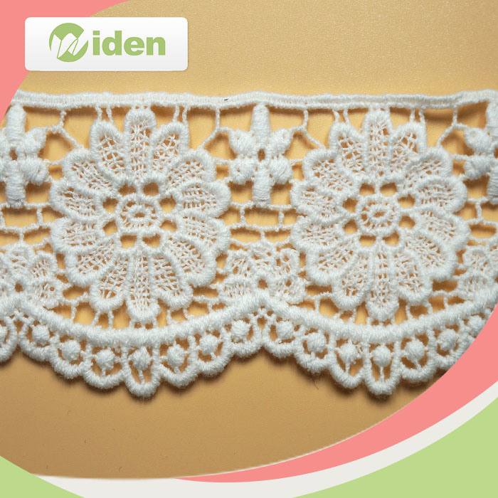 Flower Pattern Embroidery Cotton Cheap Water Soluble Chemical Lace