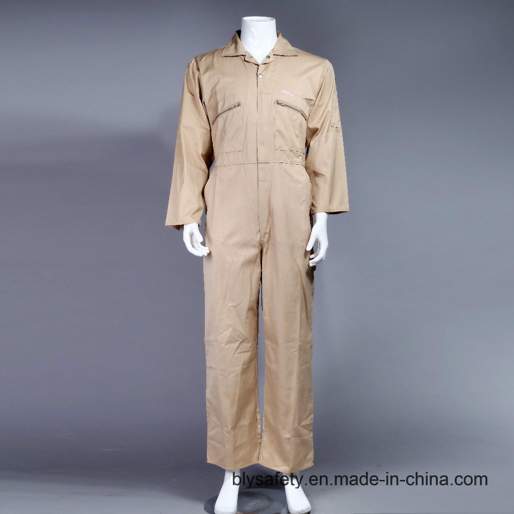 High Quality 100% Polyester Cheap Dubai Safety Workwear Coverall (BLY1012)