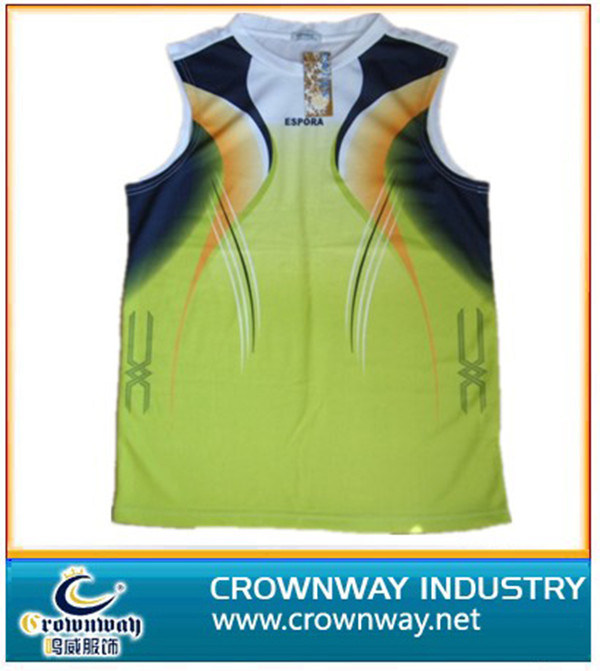 Sleeveless Sport Tank with Sublimation Printing