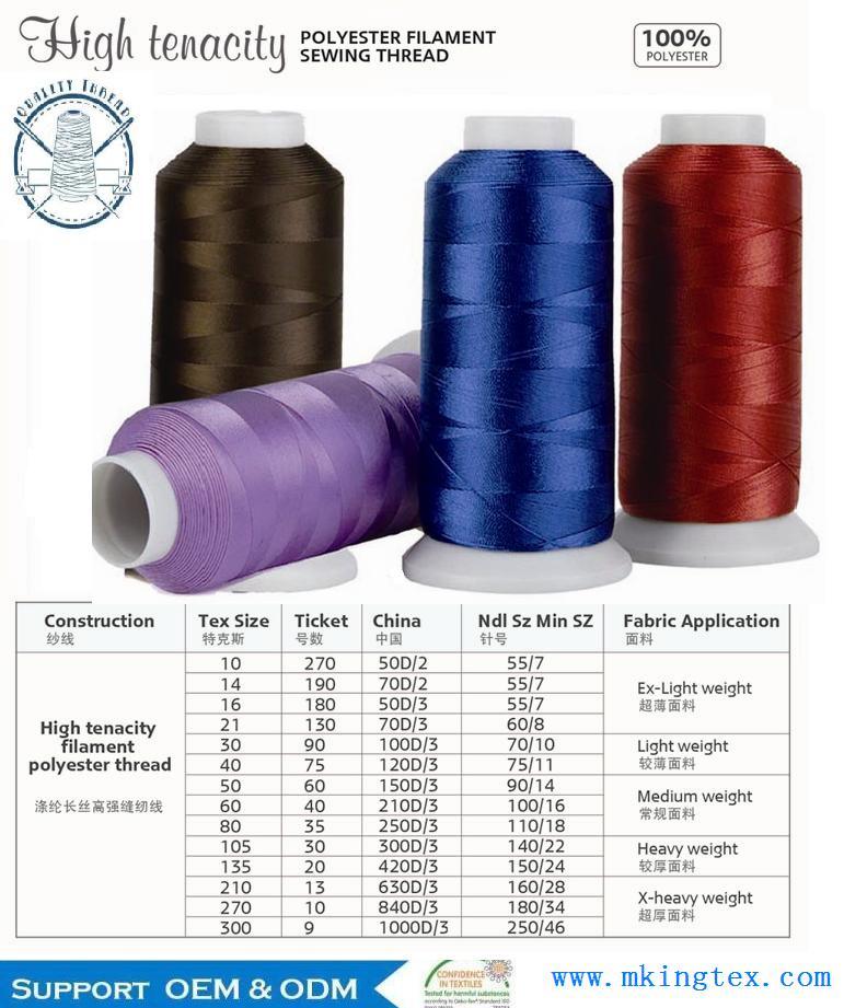 120d/2 Embroidery Thread High Quality with More Than 25 Years Manufacturing Experiences