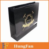 Customized Logo Gold Hotstamping Paper Bag