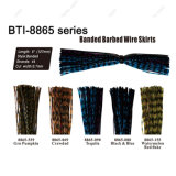 More Color Choice of Banded Barbed Wire Skirt for Fly Fishing Material