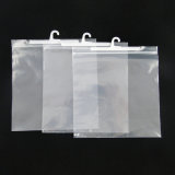Clear PE Bag with Hanger for Garments Logo Printed
