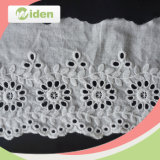Hot Sell White Fancy Pattern Embroidery Lace