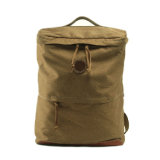 Good Quality Cheap Price Canvas Mix Leather School Bag Laptop Backpack