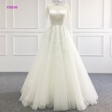 Classic A Line Design Wedding Dress Long Sleeve and Sweetheart Neckline Bridal Dress
