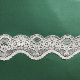 Elegant Flower Design Trimming Lace Spandex Fabric