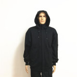 Polar Fleece Black Hoodie Workwear