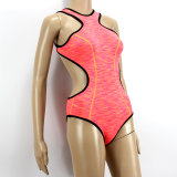 1.5mm Neoprene Sexy One Piece Swimming Suit for Women