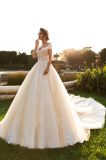 Amelie Rocky 2018 A Line Champagne Tulle Bridal Wedding Dress