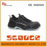 Black Action Leather TPU Sole Work Land Safety Shoes RS143
