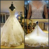 Crystals Bridal Ball Gowns Vestidos Fashion Lace Wedding Dresses CS3