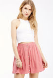 OEM Fashion Best Price Pure Color A-Line Women Skirt