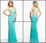 Sheer Ladies Dress Sheath Backless Evening Formal Gowns Ra913