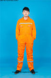 65% Polyester 35%Cotton Long Sleeve Safety with Reflective Coverall (BLY1017)
