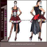 Theatrical Adult Fancy Dress Party Women Skeleton Halloween Costume (TLQZ6877)