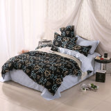 Discount Home Printed Microfiber Bedding with Bedsheet Duvet Cover