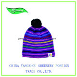 2017 Promotional Fashion Multicolor Winter Knit Hat