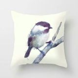 Decorative Watercolor Print Fashion Pillow Cushion (FTCU-114)