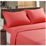 Solid Color Embroidery Microfiber Home Bedding Bedroom Set