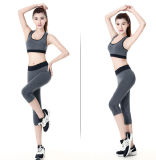 Black Blend Grey 95% Polyester 5% Spandex fitness Pants