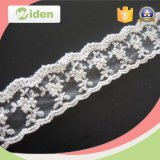 Dyeable Garment Accessories Floral Pattern Net Embroidery Trimming Lace
