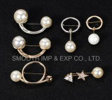 Jewelry Metal Part Beaded Pearl Brooch Clothes Decoration Shawl Pins