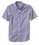 Slim-Fit Tri-Gingham Short-Sleeve Shirt