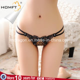 Leopard Print Diamante Charming T-Pants Girls Panties Sexy G-String Tumblr