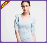 Fashion Sexy Cotton/Polyester Printed T-Shirt for Women (W322)