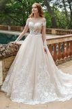 Amelie Rocky Sheer Long Sleeve Lace Tulle Wedding Dress Picture