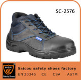 Saicou Genuine Leather Safety Shoes Safety Toe Shoes Industrial Work Boots Sc-2576