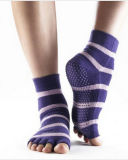 Customized Open Toe Cotton Yoga Socks
