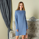 2018 New Design Women's Long Style Knitted Sweater Dress Wholesale
