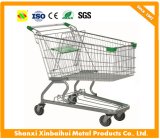 Metal Shopping Trolley Cart with High Quality Wheels