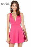 Sexy V Neck A Line Evening Women Dress