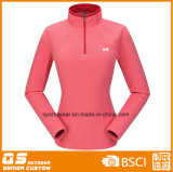 Women's Fashion Half Zipper Micro Fleece Jacket