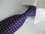 Fashionable Purple Colour DOT Design Men's Printed Silk Neckties