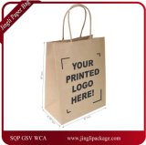 White Kraft Paper Bags, Shopping, Mechandise, Party, Gift Bags, Kraft Paper Bag with Print Logo, Paper Shopping Bag with Print Logo