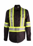 Wholesale High Visibility Clothing Men's Reflective Safety Work Shirt