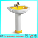 Ovc-A7114y Luxury Ceramic Bathroom Yellow Wash Basin