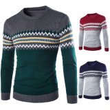 Wholesale Crew Neck Long Sleeve Man Knitted Sweater