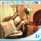 High Quality Square Silk Febric Cushion with Lace