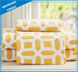 Bright Yellow Polyester Soft Microfiber Bedsheet Set