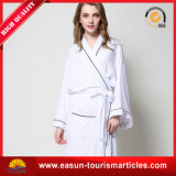 Classic Shawl Collar Cotton White Bath Robes Terry/Velour Hotel Bathrobe