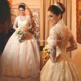 Lace Wedding Ball Gowns Long Sleeve Mulism Bridal Wedding Dresses Z5042