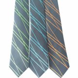 Wave Design Men's Woven Silk Ties