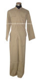 Long Sleeve Khaki Safety Work Coverall 055