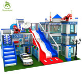 Durable Kids' Zone Indoor Soft Playground Equipment Police Station Type