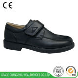 Black Health Leather Shoes Student Casual Shoes Stability Kid Shoes